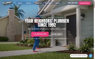 Flamingo Plumbing & Backflow website