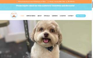 Happy Tails Pet Spa website