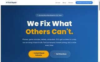 Hi-Tech Repair website