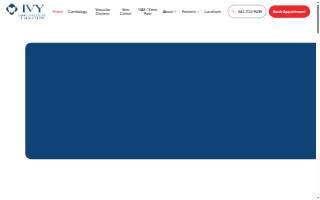 Ivy Cardiovascular & Vein Center website