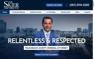 The Skier Law Firm of Royal Palm Beach website