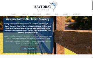 Bay To Bay Fencing website