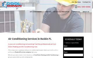 Cool Down Air Conditioning & Heating website