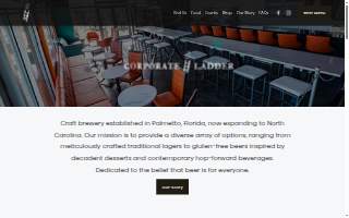 Corporate Ladder Brewing Company website