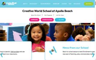 Creative World School - Apollo Beach of Ruskin website