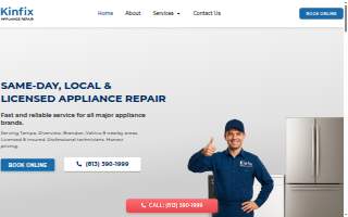 Kinfix Appliance LLC of Ruskin website