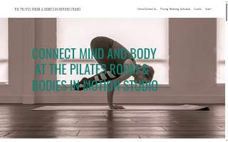 The Pilates Room and Bodies In Motion Studio website