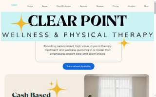Clear Point Wellness and Physical Therapy website