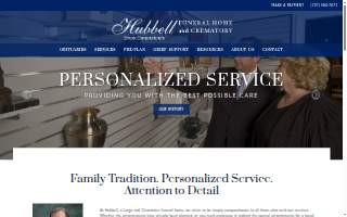 Hubbell Funeral Home & Crematory website