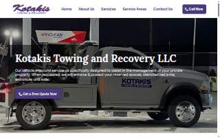 Kotakis Towing & Recovery LLC of Safety Harbor website