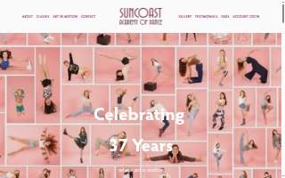 Suncoast Academy of Dance website