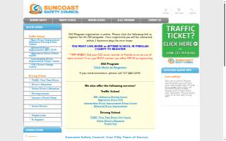Suncoast Safety Council of Safety Harbor website