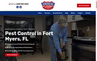 American Allegiance Pest Control website