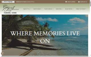 Gallaher American Family Funeral Home website