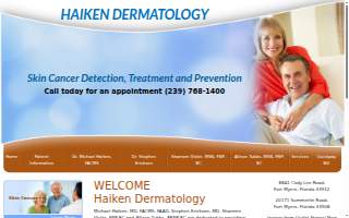 Haiken Dermatology - Daniels Pkwy of San Carlos Park website