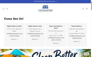Naples Mattress of San Carlos Park website