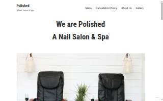 Polished Spa website