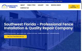 Sunstate Fence of Estero website