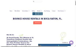 ANED Events - Bounce House Rental of Coconut Creek website
