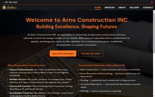 Arno Construction Inc website