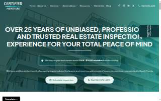 Certified Inspectors, LLC website