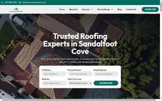 Cove Roofing Masters website