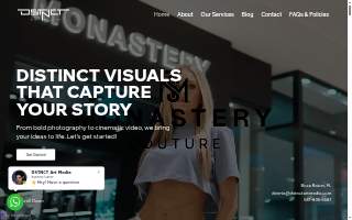 DSTNCT Art Media / Photography Videography Boca Raton website