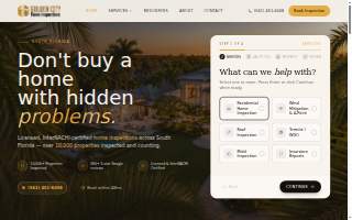 Golden City Home Inspections of Sandalfoot Cove website