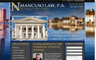 Mancuso Law, P.A. website