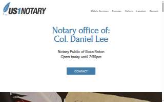 US1 Notary of Boca Raton website