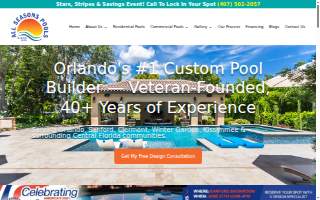 All Seasons Pools website