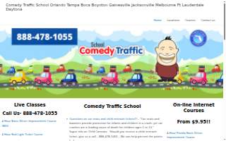 Comedy Traffic Schools website