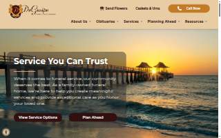 DeGusipe Funeral Home and Crematory website