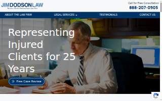 Jim Dodson Law - Car & Bicycle Accident Lawyer Florida website