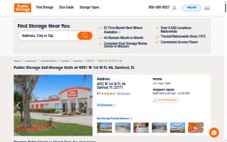 Public Storage website