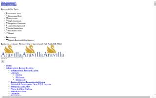 Aravilla Sarasota website