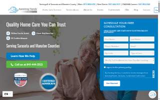 Assisting Hands Home Care Sarasota website