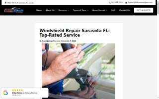 At Home Auto Glass of Sarasota website