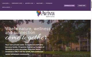 Aviva Senior Living website