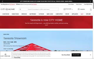 CITY Furniture of Sarasota website
