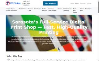 Cti Printing website