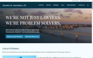 Koontz & Associates PL website