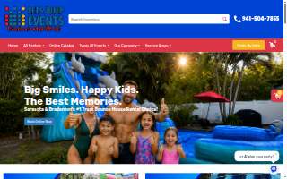 Lets Jump Events website
