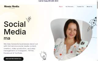 Siesta Media Marketing Agency website