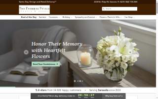 The Farmers Petals website