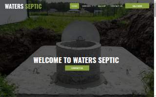 Waters Septic Tank Service, Inc. website
