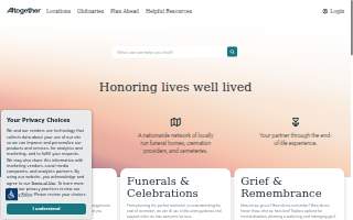 Beach Funeral Homes - East website