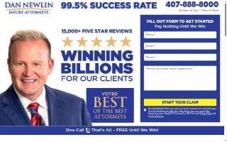 Dan Newlin Injury Attorneys website