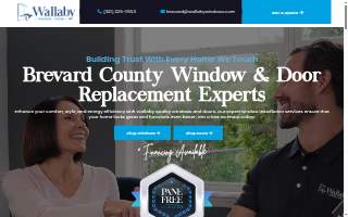 Wallaby Windows of Brevard website