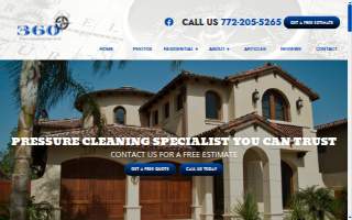 360 Pressure Washing Services LLC website